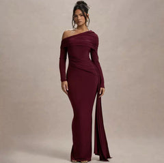 Eleganza – One-Shoulder Abendkleid