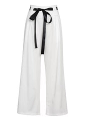 Elegante High-Waist-Hose „Sofia“ mit Schleifen-Detail