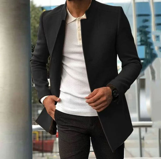 Urbaner Taktgeber“ – Herrenmantel mit Stehkragen