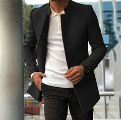 Urbaner Taktgeber“ – Herrenmantel mit Stehkragen