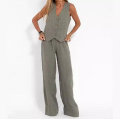 Leinen-Liebe: Eleganter Sommer-Zweiteiler