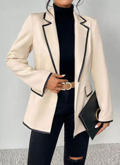 „Eleganzlinie – Damen Blazer mit Kontrastkante”