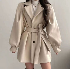 Eleganza – Oversized Belted Wool Coat”