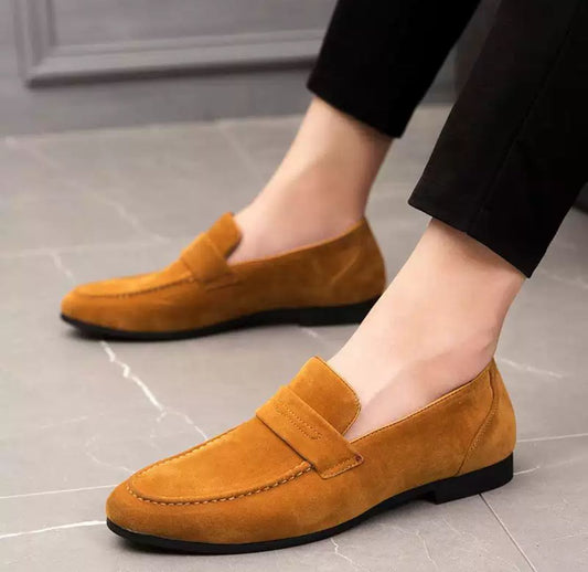 Velours Classico” – Herren-Loafer aus Wildleder