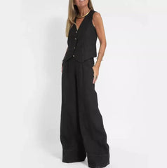Leinen-Liebe: Eleganter Sommer-Zweiteiler