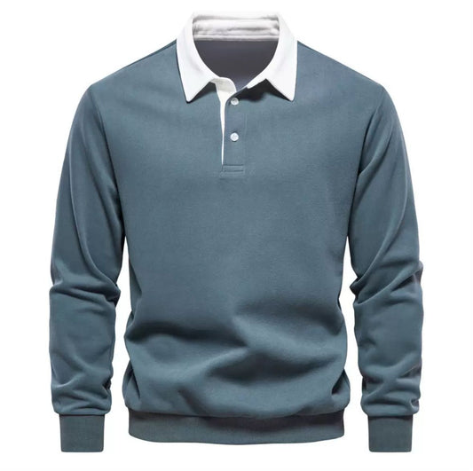 Mitternachtsklasse“ – Herren Langarm-Poloshirt