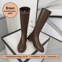 “Midnight Elegance Boots” – Klassische schwarze Premium-Stiefel