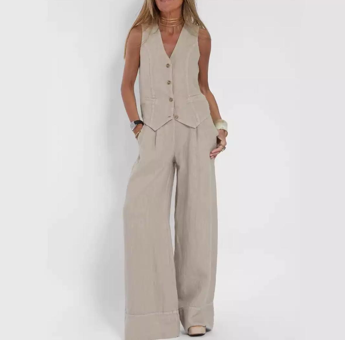 Leinen-Liebe: Eleganter Sommer-Zweiteiler