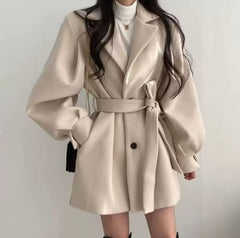 Eleganza – Oversized Belted Wool Coat”