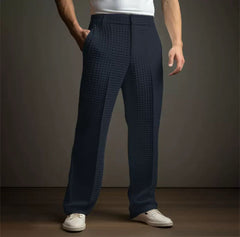 Strukturhose „Weißer Kubus“