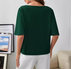 Emeralda” – Elegante Bluse in Smaragdgrün