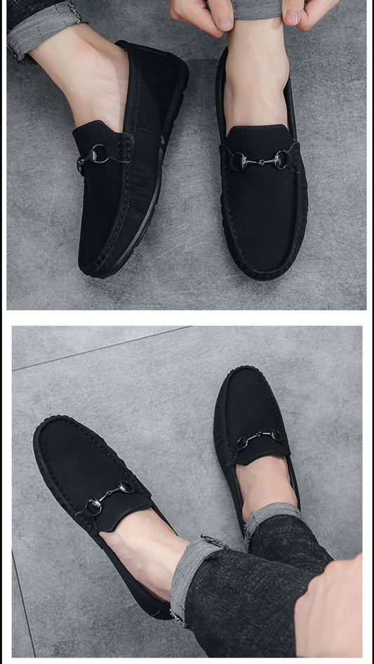Schwarzstahl – Herren-Luxusloafer
