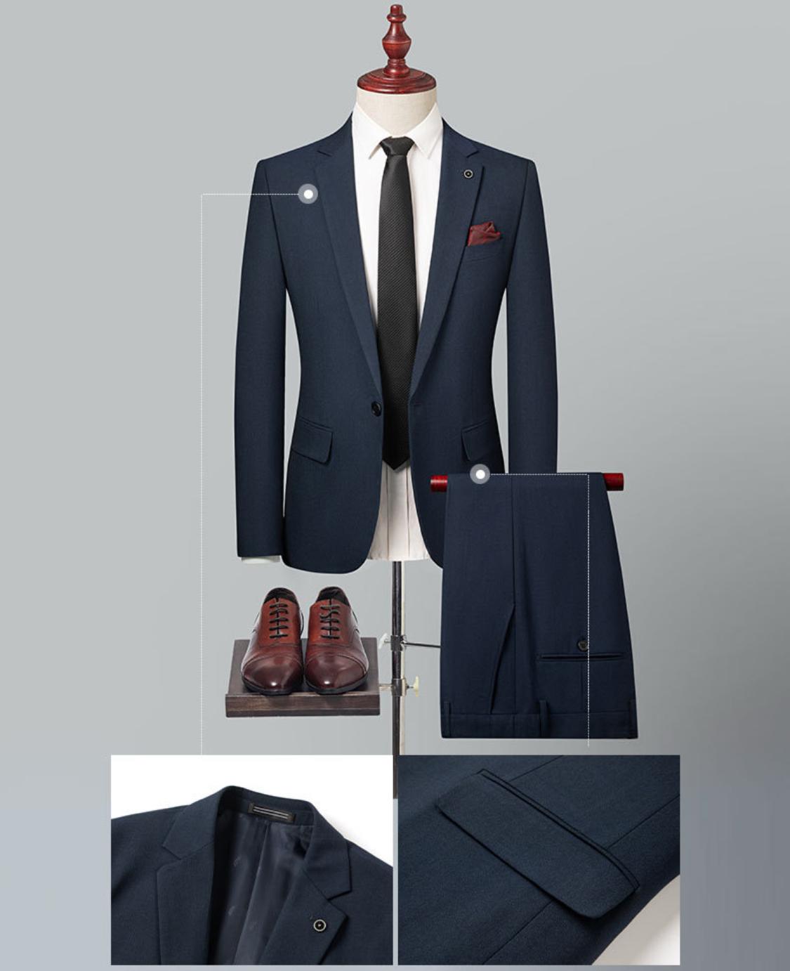 Mitternachtsklassiker – Dreiteiliger Anzug in Navy