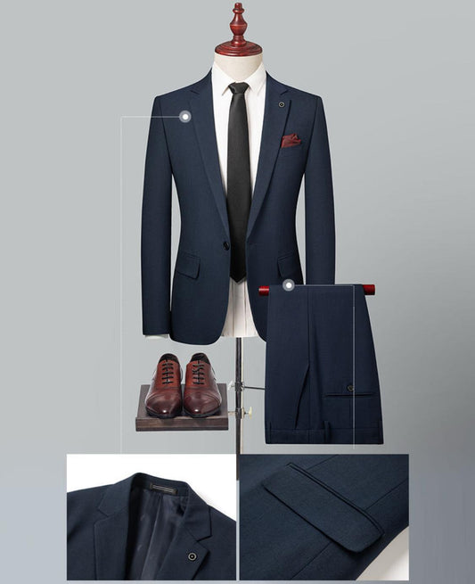 Mitternachtsklassiker – Dreiteiliger Anzug in Navy