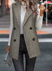 „Stil-Klassiker: Damen Long-Weste Élégance Urban”