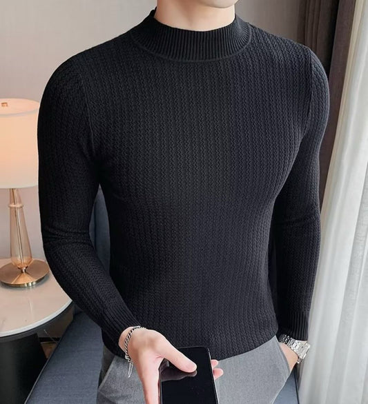 Herren Strukturpullover