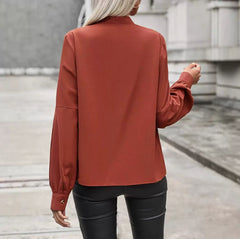 Terrabraun Eleganz – Bluse „Liora“