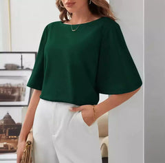 Emeralda” – Elegante Bluse in Smaragdgrün