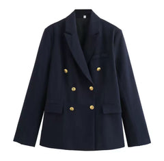 Eleganz Pur – Der Navy-Gold Blazer”