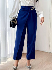 Eleganza Chain-Trousers – Royal Blue