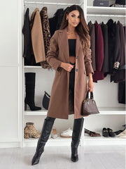 “Luxe Classic Coat” – Eleganter Wollmantel mit Knopfleiste | Welalux