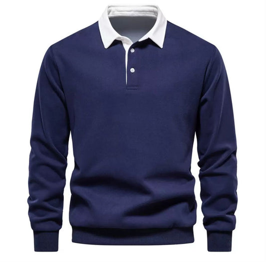 Mitternachtsklasse“ – Herren Langarm-Poloshirt