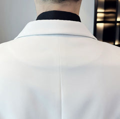 Weißer Signaturschliff – Sakko „Eisgraf“