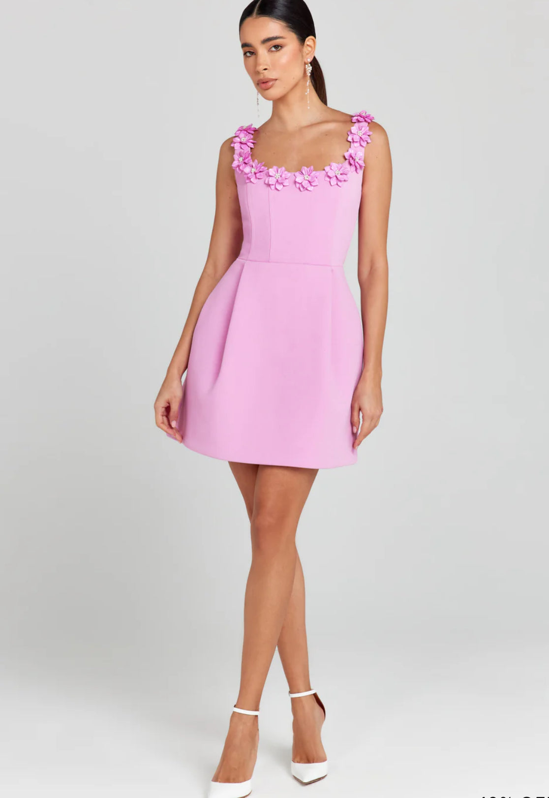 Ärmelloses Trägerkleid mit Blumenmuster