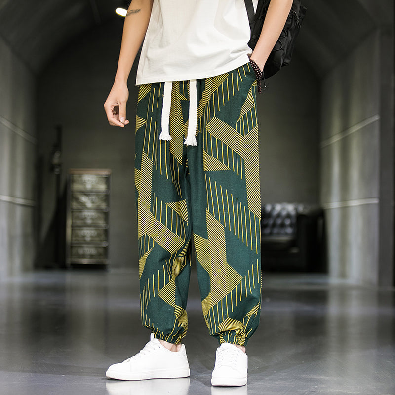 Chinesische Blumenhose Herren