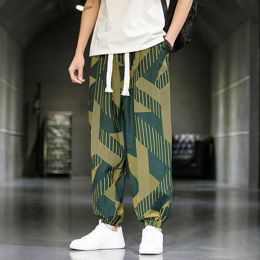 Chinesische Blumenhose Herren