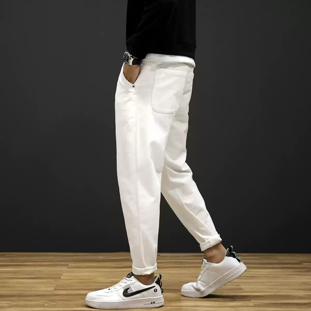 Herren Loose Jeans: Stretch-Haremhose "Radish"