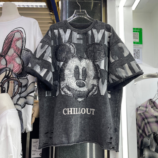 Oversize Kurzarm-Shirt im Industrial-Style