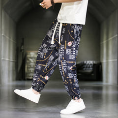 Chinesische Blumenhose Herren