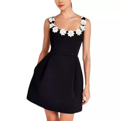 Ärmelloses Trägerkleid mit Blumenmuster