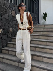 TWOTWINSTYLE Eleganter Französischer Kurzer Anzug