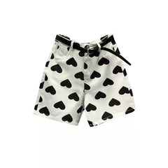 Herzprint Jeansshorts Damen 2025