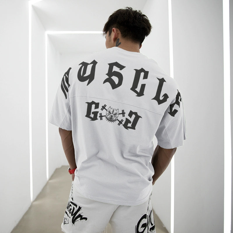 MSCT Homemade Trendige Hundekopf T-Shirts für Herren