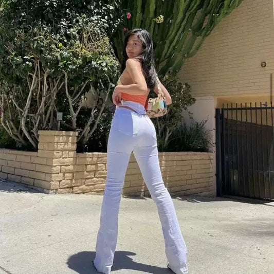 Damen Schlagjeans Cut-Out