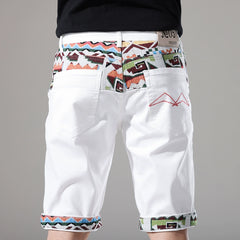 Sommerliche Bestickte Halblange Hose