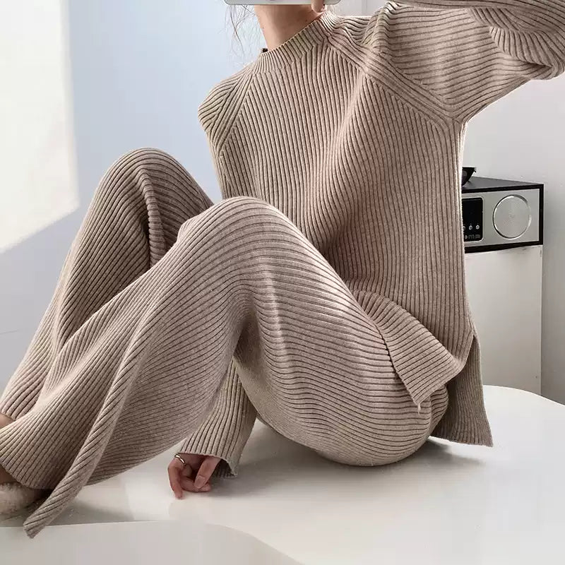 Damen Strickanzug Luxus Eleganz