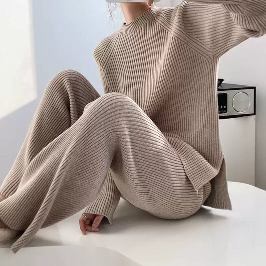 Damen Strickanzug Luxus Eleganz