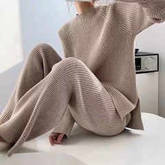 Damen Strickanzug Luxus Eleganz