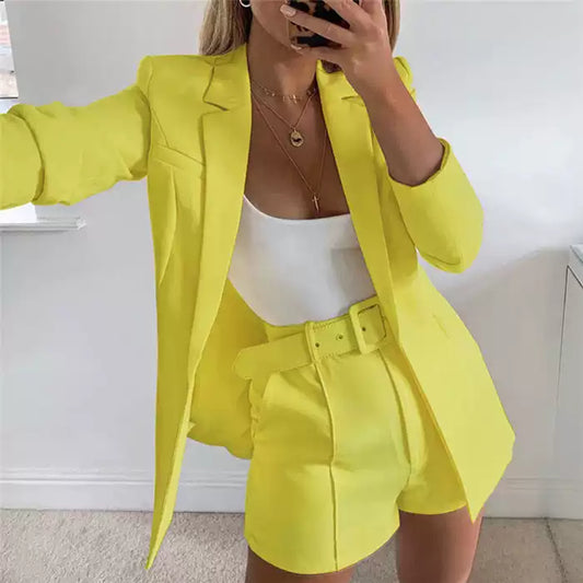 Damen Top & Shorts Set