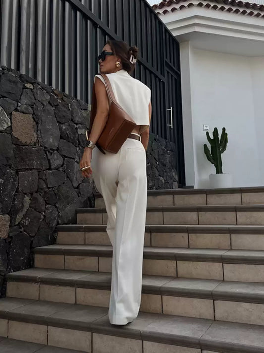 TWOTWINSTYLE Eleganter Französischer Kurzer Anzug