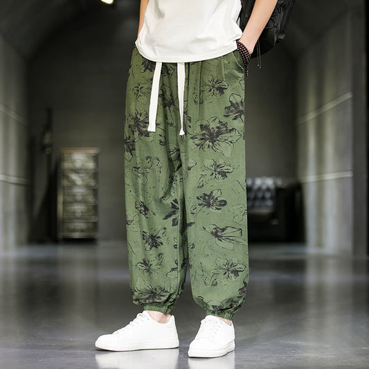 Chinesische Blumenhose Herren