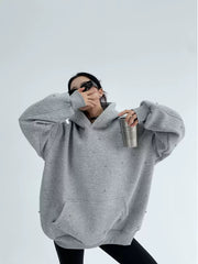 Feichai Frühlings Minimalistischer Heavyweight Hoodie