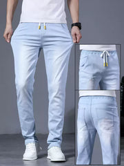 Herren Sommer-Jeans mit Gummibund