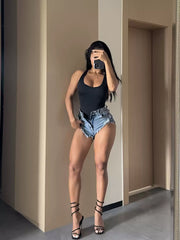 Sexy Denim Hotpants Damen