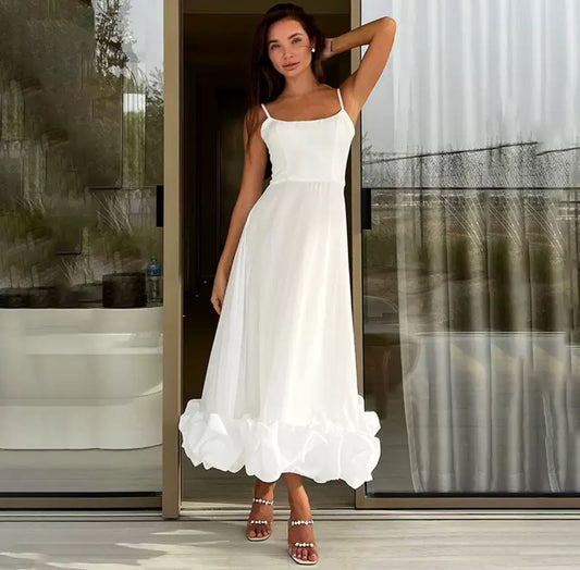 Summer dress “Luna” – elegance in white