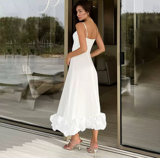 Summer dress “Luna” – elegance in white